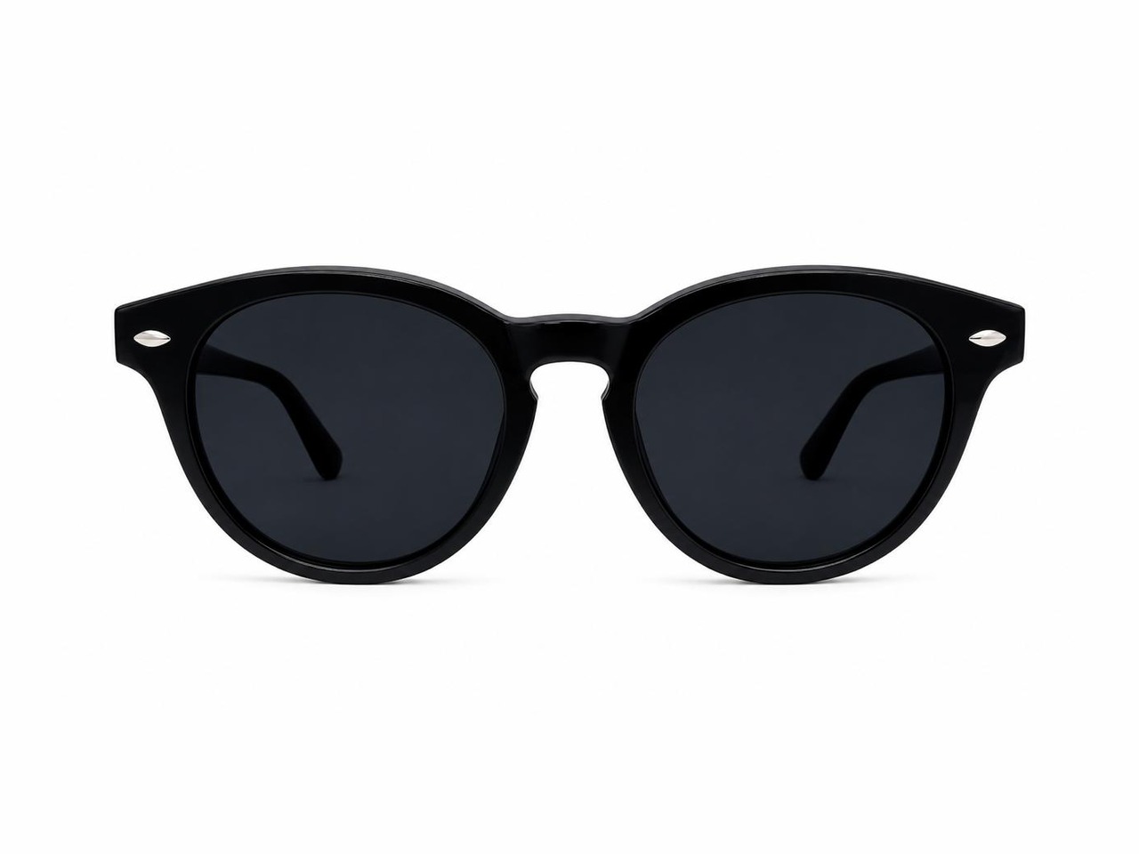 Clip-On Negro Redondo